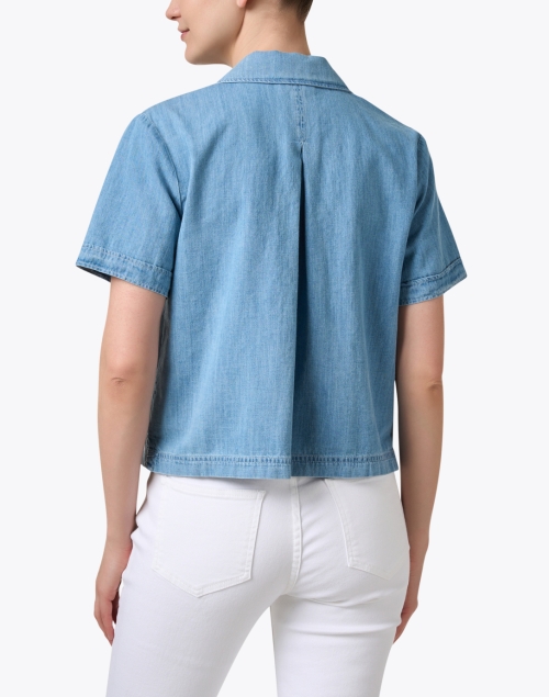 Back image - A.P.C. - Maeva Blue Denim Shirt
