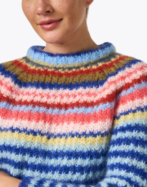 Extra_1 image - Weekend Max Mara - Janzir Multi Stripe Mohair Sweater
