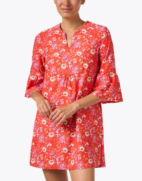 Front image - Jude Connally - Kerry Red Floral Dress