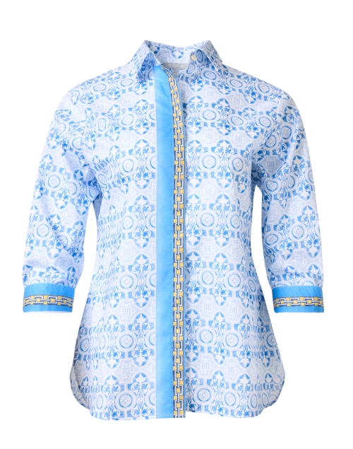 Product image - Hinson Wu - Margot Blue and White Print Shirt