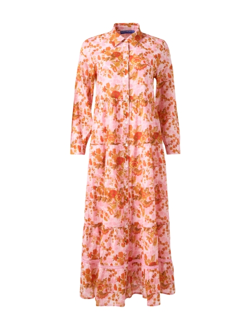 Product image - Ro's Garden - Jinette Pink and Orange Print Maxi Dress