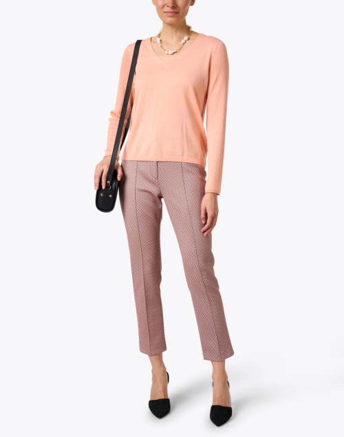 Look image - Marc Cain - Peach V-Neck Sweater