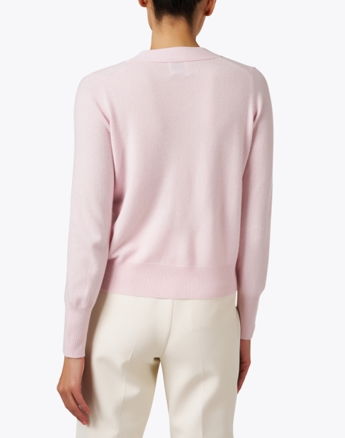 Back image - Allude - Pink Wool Cashmere Cardigan
