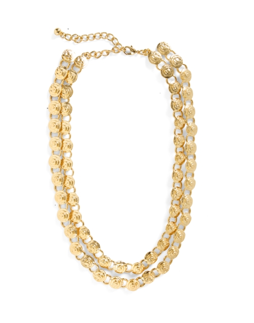 Product image - Kenneth Jay Lane - Gold Swirl Two Strand Necklace