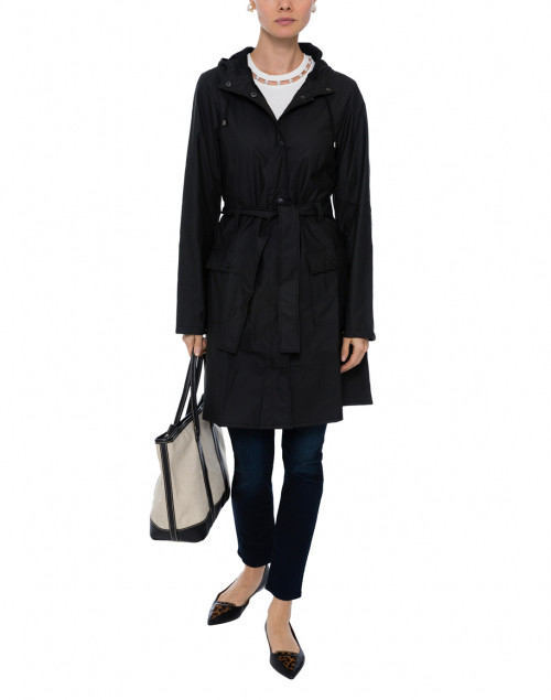 Black Curve Waterproof Raincoat