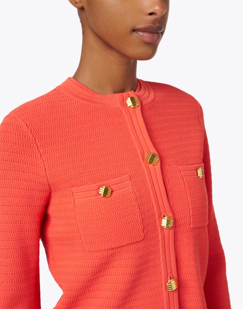 Extra_1 image - St. John - Orange Knit Jacket