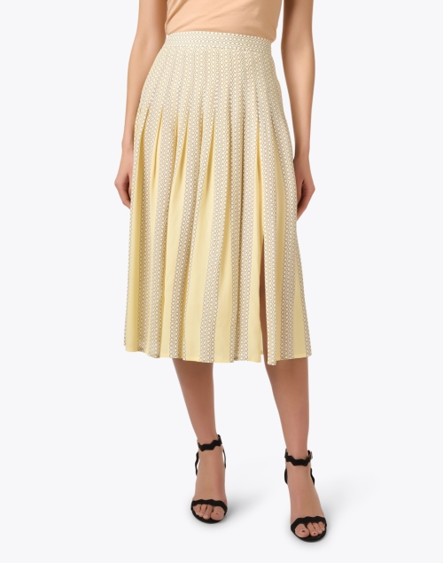 Front image - Seventy - Yellow Printed Skirt