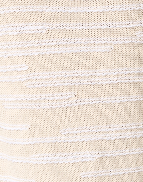 Fabric image - Amina Rubinacci - Beige Cotton Textured Sweater