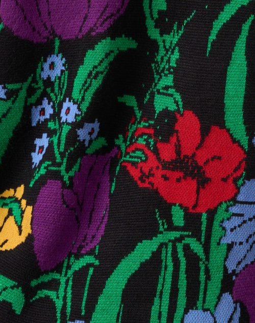 Fabric image - Farm Rio - Black Floral Print Cardigan