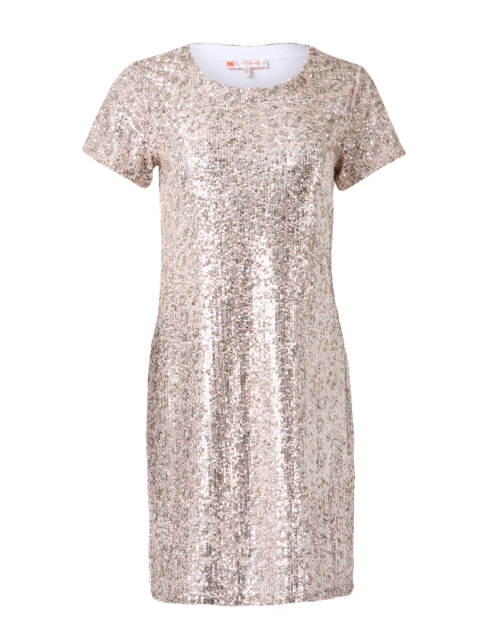 Product image - Jude Connally - Ella Champagne Gold Print Sequin Dress