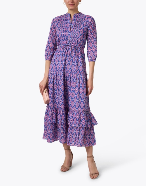 Bazaar Purple Cotton Voile Dress