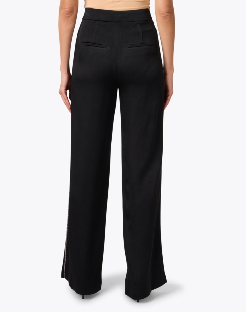 Back image - Veronica Beard - Millicent Black and Silver Pant 