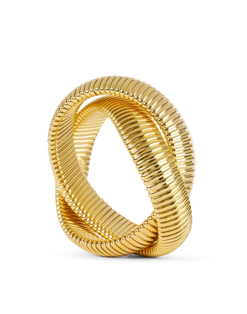 Back image - Janis by Janis Savitt - Gold Twist Cobra Bracelet