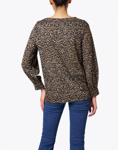 Back image - Kobi Halperin - Tiana Leopard Print Knit Top