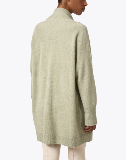 Back image - Repeat Cashmere - Green Cashmere Cardigan