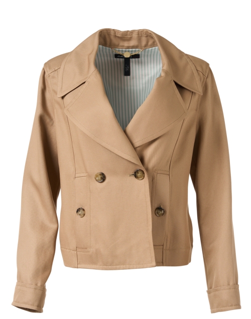 Product image - Marc Cain - Beige Crop Double Breasted Coat