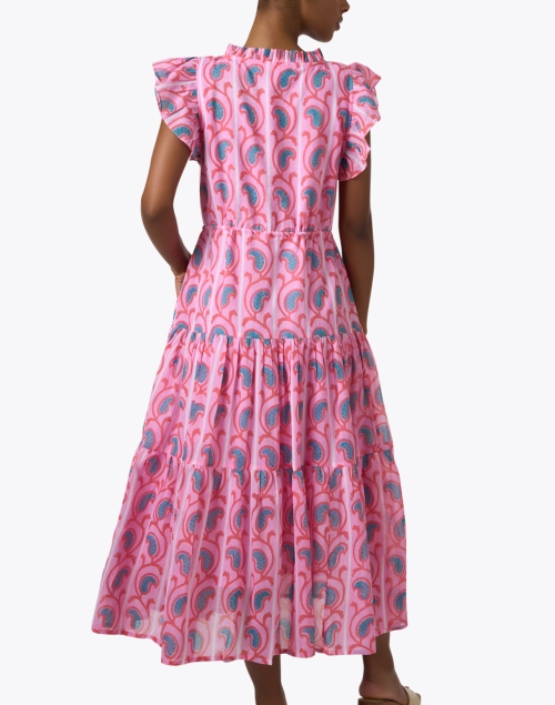 Back image - Oliphant - Pink Print Cotton Dress