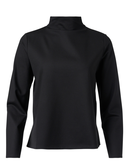 Product image - Eileen Fisher - Black Stretch Ponte Top