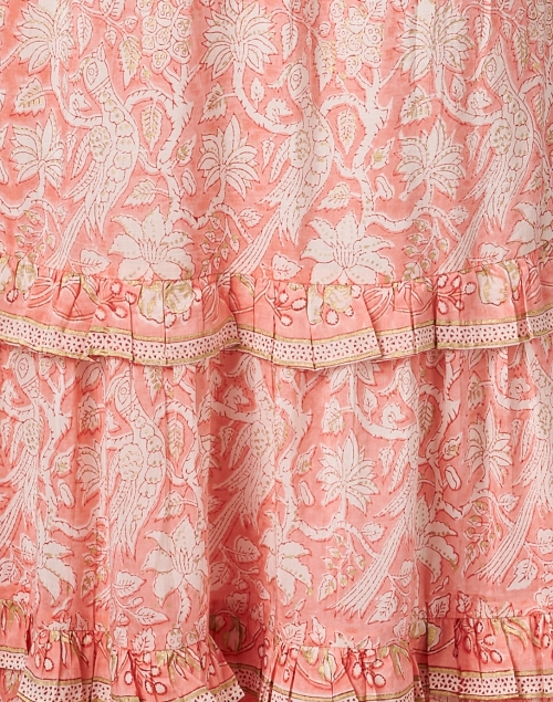 Fabric image - Bell - Paris Peach Floral Cotton Silk Dress