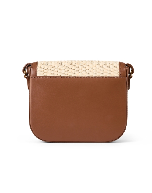 Back image - DeMellier - Vancouver Raffia and Leather Crossbody Bag
