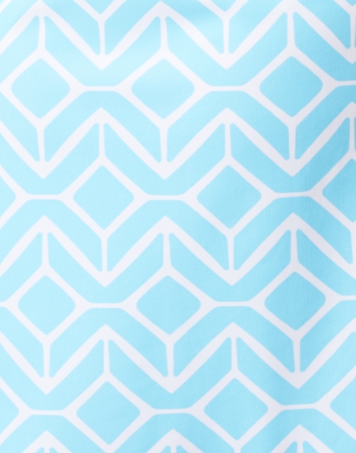 Fabric image - Jude Connally - Megan Aqua Blue Print Dress