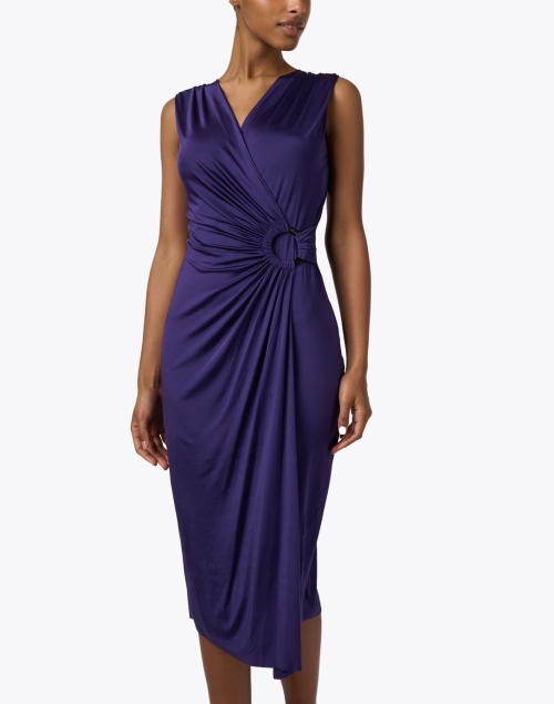 Front image - Chiara Boni La Petite Robe - Adma Purple Dress