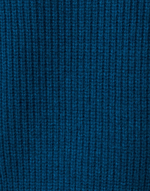 Fabric image - St. John - Teal Fringe Wool Poncho