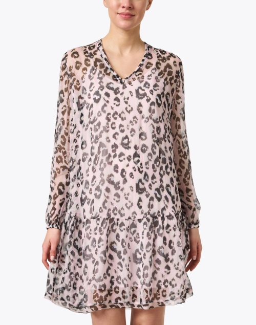 Front image - Marc Cain Sports - Lavender Leopard Print Dress