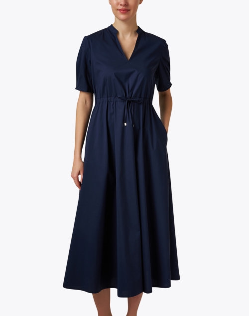 Front image - Purotatto - Navy Cotton Dress