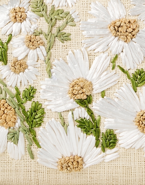 Fabric image - Rafe - Berna White Floral Embroidered Clutch 