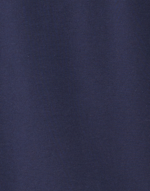 Fabric image - Hinson Wu - Georgia Navy Cotton Modal Ruffle Neck Tee