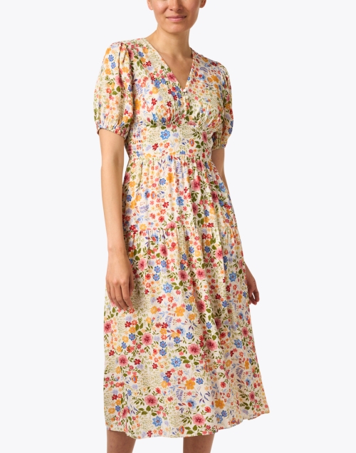 Front image - Shoshanna - Lainey Floral Midi Dress