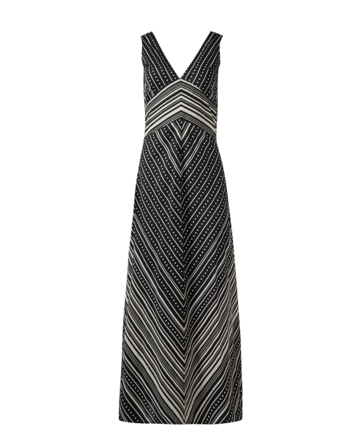 Product image - Banjanan - Serenity Black Herringbone Print Dress
