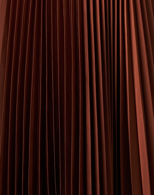 Fabric image - Joseph - Dera Mahogany Brown Pleated Dress