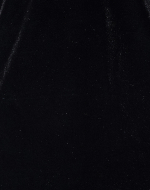 Fabric image - Gretchen Scott - Black Stretch Velvet Ruffleneck Top