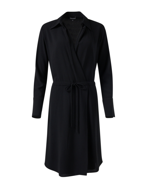 Product image - Emporio Armani - Black Wrap Shirt Dress