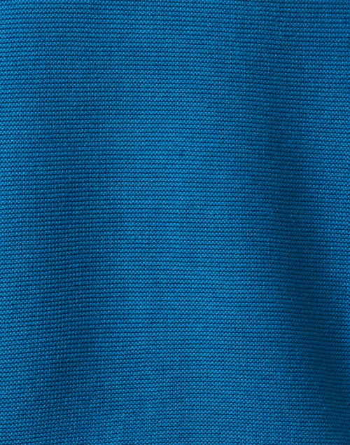 Fabric image - Kinross - Blue Garter Stitch Cotton Sweater