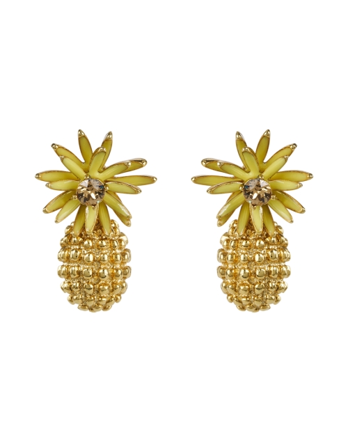 Product image - Oscar de la Renta - Flower Post Drop Earrings 