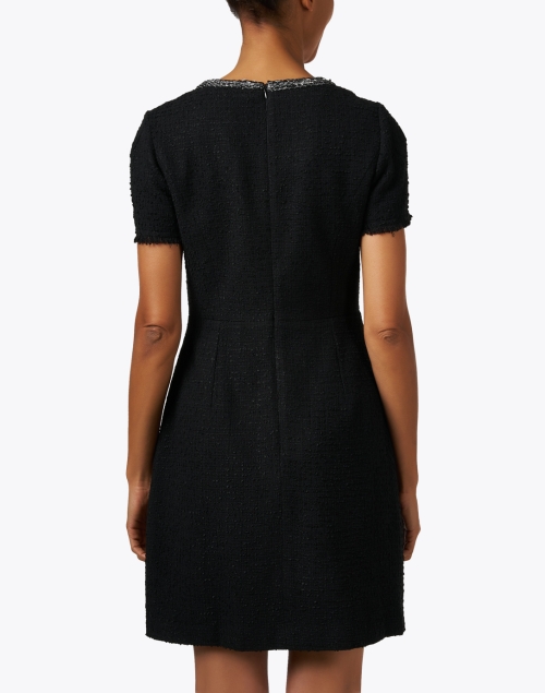 Back image - L.K. Bennett - Lara Black Tweed Mini Dress 