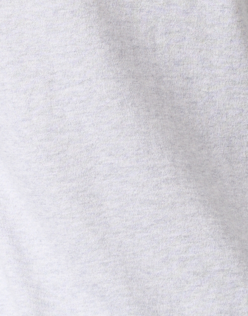 Fabric image - Kinross - Grey Cotton Cashmere Polo Sweater