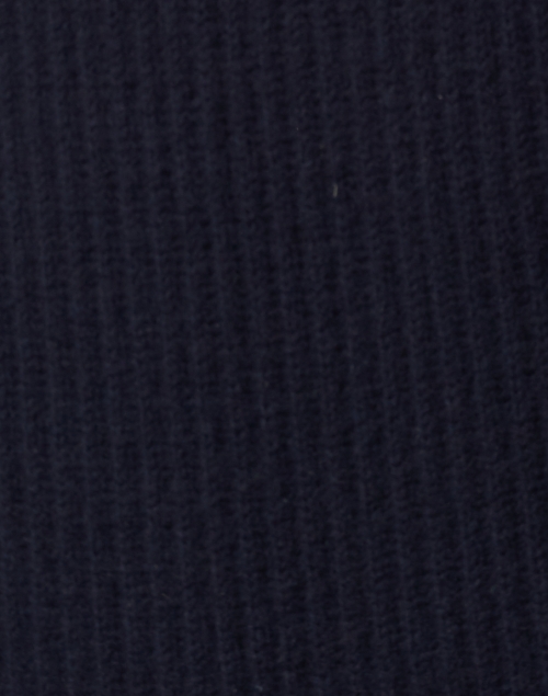Fabric image - Madeleine Thompson - Sagittarius Navy Wool Cashmere Cardigan Vest