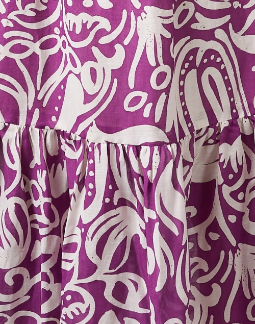 Fabric image - Weill - Oriano Purple Print Shirt Dress