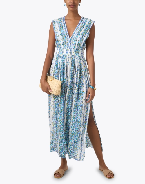 Agnes Blue Print Dress