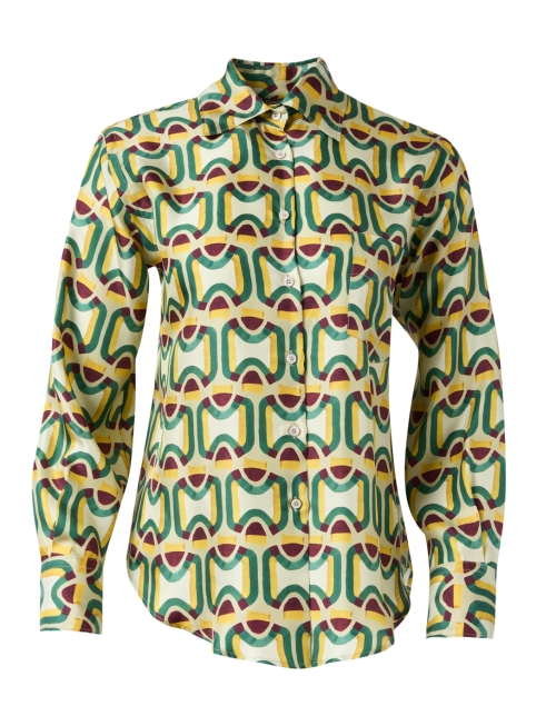 Product image - Seventy - Green Multi Print Button Up Shirt