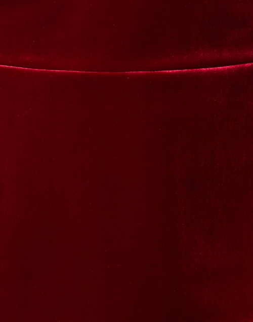 Fabric image - Chiara Boni La Petite Robe - Pieranna Red Velvet Peplum Top