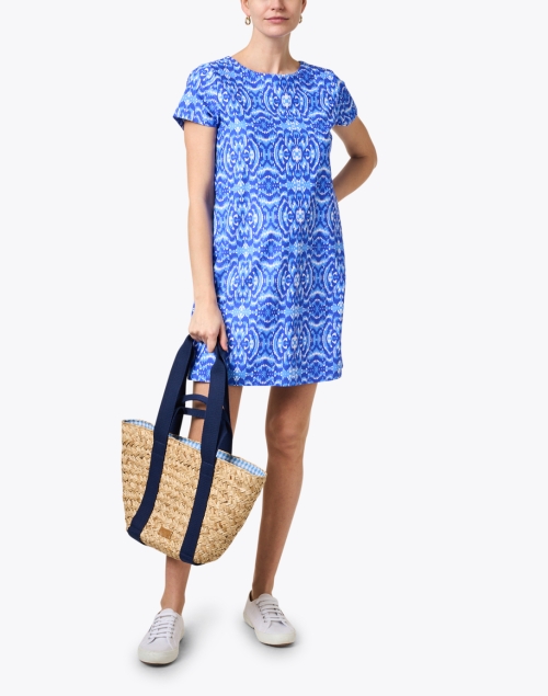 Ella Blue Print Dress