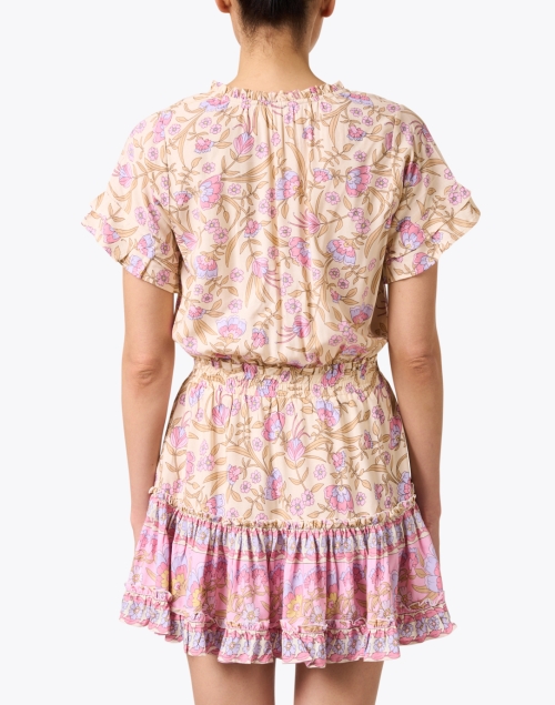 Back image - Walker & Wade - Lily Yellow and Pink Floral Dress