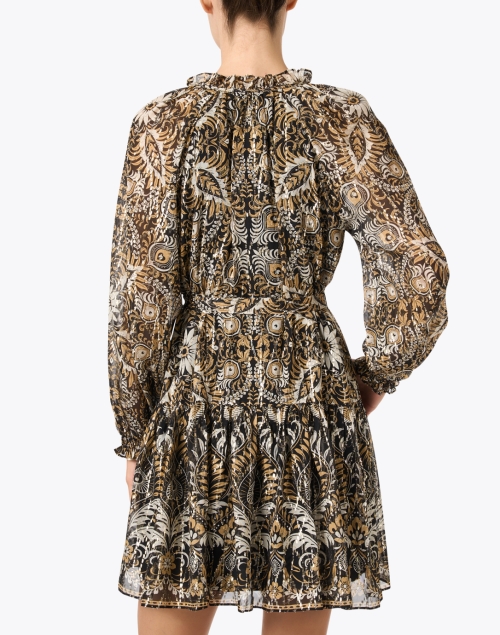 Back image - Kobi Halperin - Kaye Black Multi Print Dress