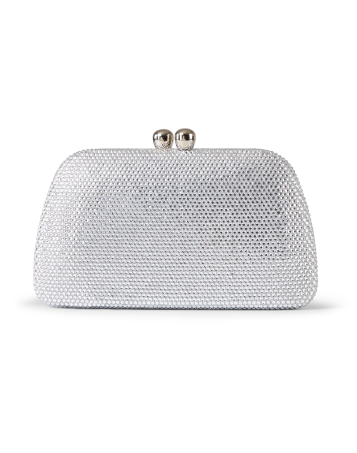 Penelope Silver Crystal Clutch