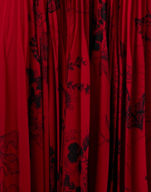 Fabric image - Jason Wu Collection - Red Print Pleated Dress